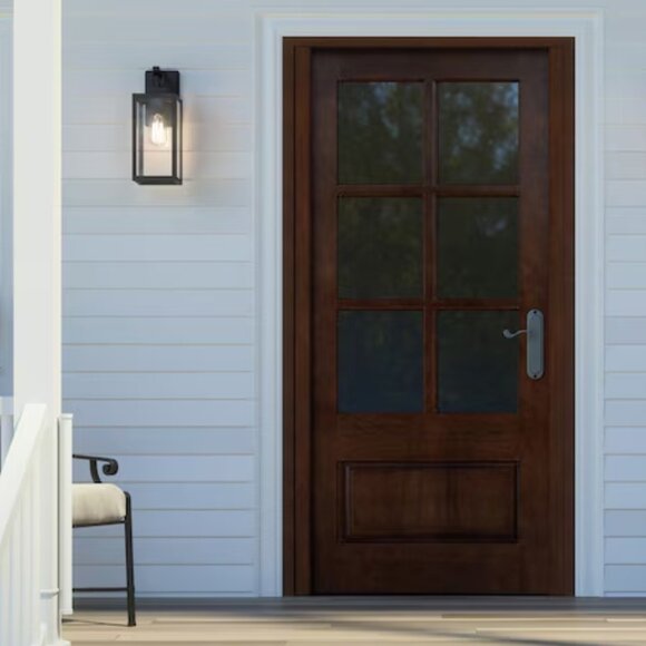 NEW Quoizel Breitling Matte Hardwired Outdoor Wall Porch Garage Patio Light NIB - Picture 3 of 6